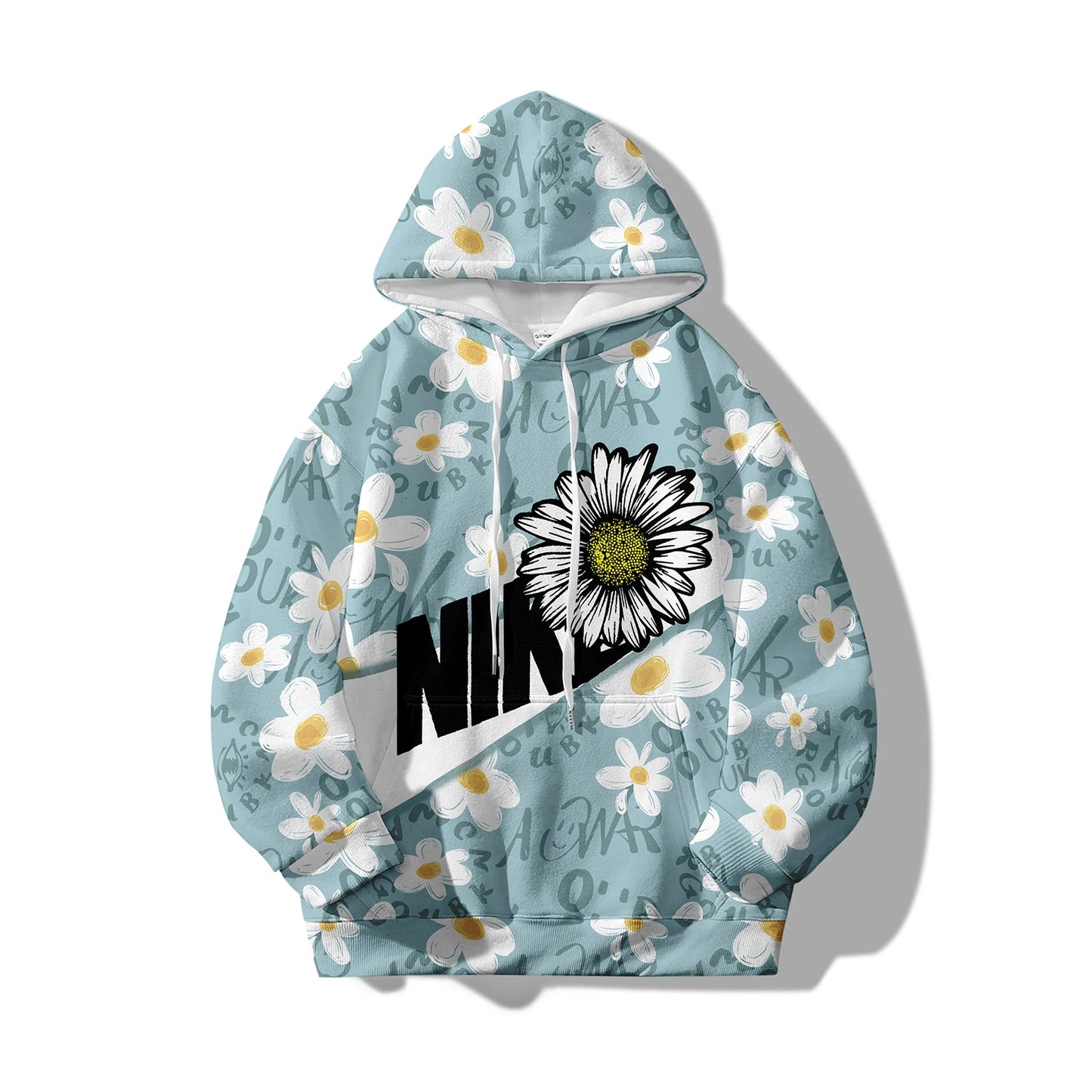 Spring and Autumn Hot selling New Cartoon Letter Graffiti 3D Digital Printing Fashion Youth Hoodie Men's and Women's Casual Top