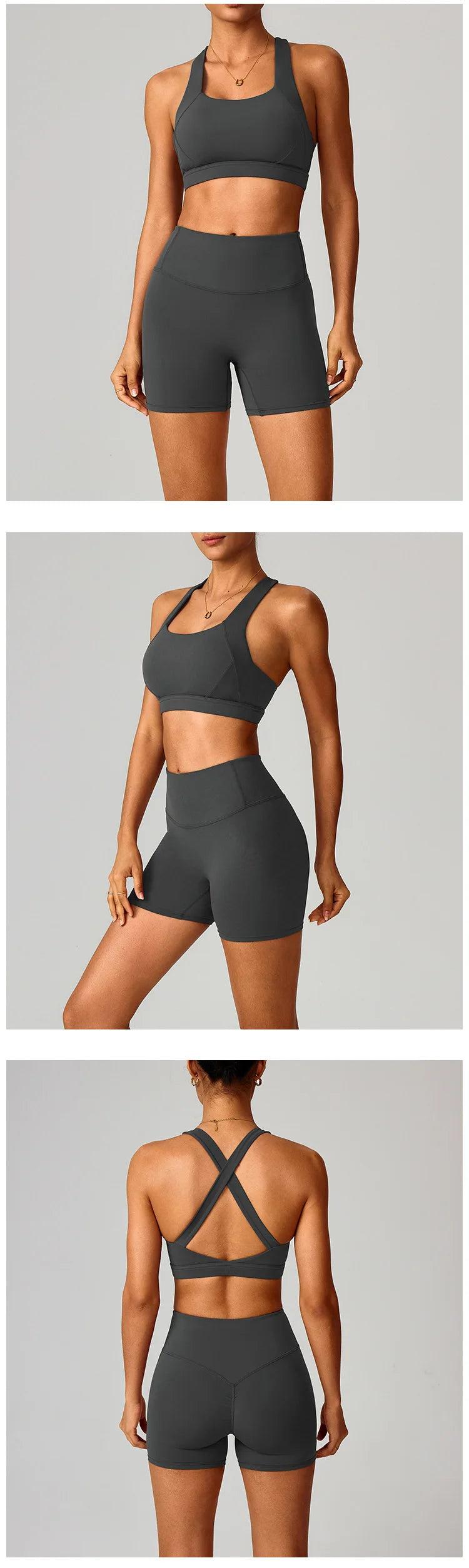 Seamless 3-Piece Activewear - Women's Fitness Set, Sin Costuras, Quick Dry, Yoga & Aire Libre