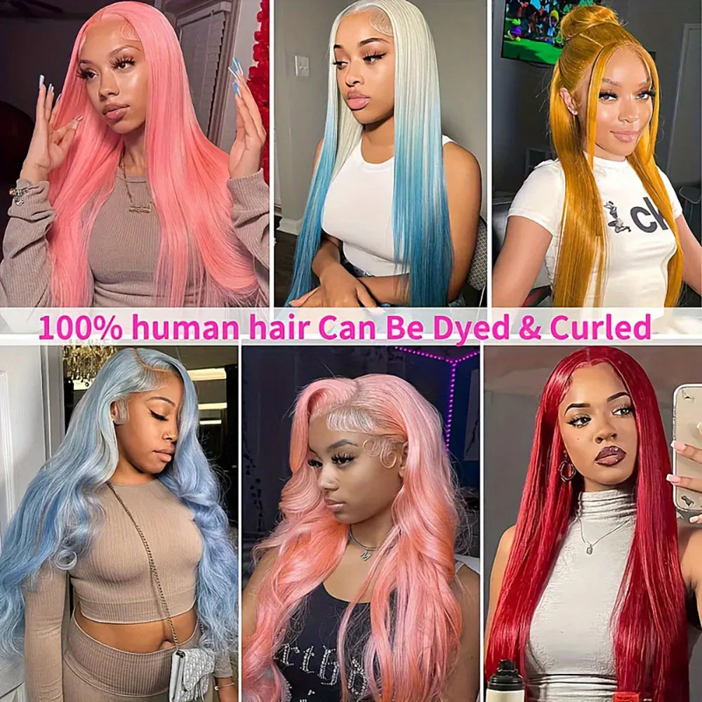 613 Blonde Bone Straight Hair Wig 100% Brazilian Human Hair 13x4 13x6 HD Transparent Lace Frontal Wig Pre Plucked 5x5 Lace Wigs