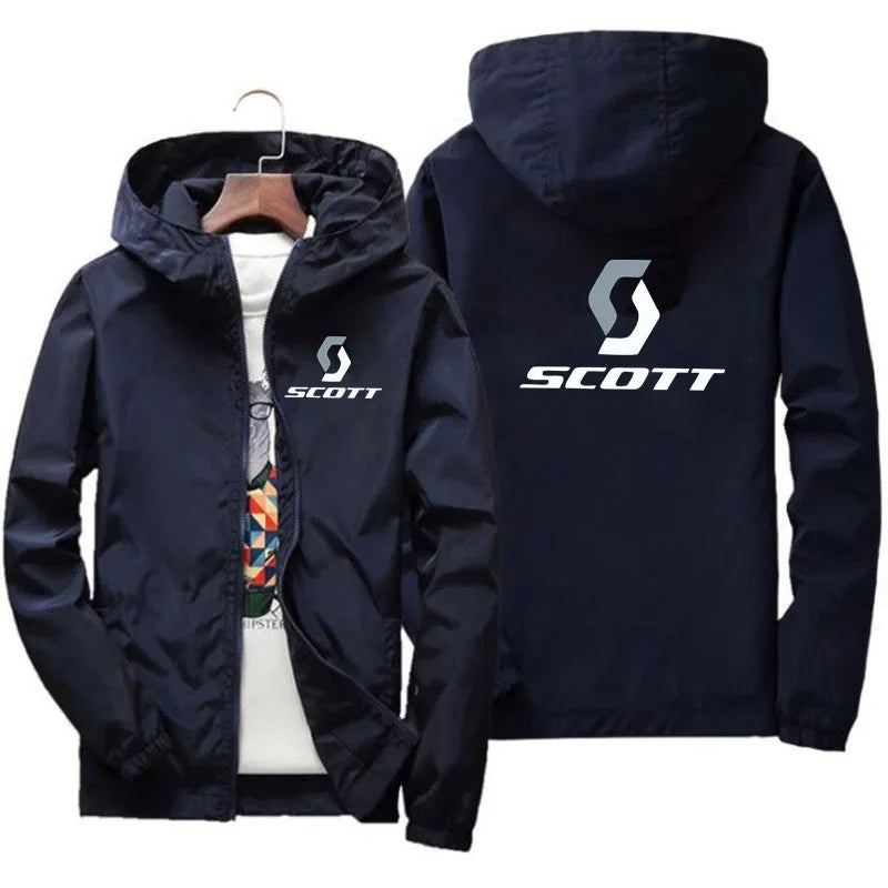 2025 Men's sportswear, SCOTT commuter jacket, warm jacket, zipper sportswear, new autumn and winter sportswearg