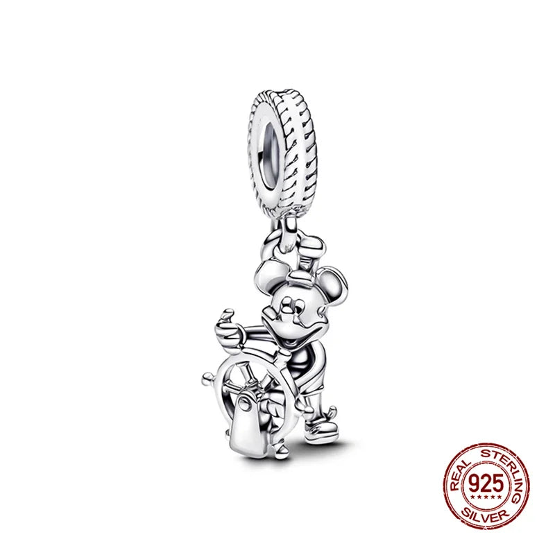 Charms 925 Silver Disney Series-Witch Charms Beads Fits 3mm Original Bracelet Necklace Womens DIY Fine Jewelry Gift Hot Sale