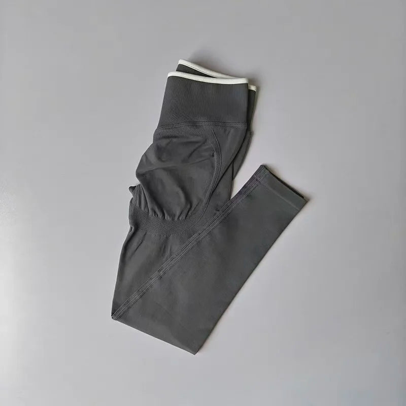 Peach Butt Yoga Pants, High-Waisted Butt-Lifting Fitness Pants for Women, Highly Elastic Quick-Drying Tight Leggings for Workout