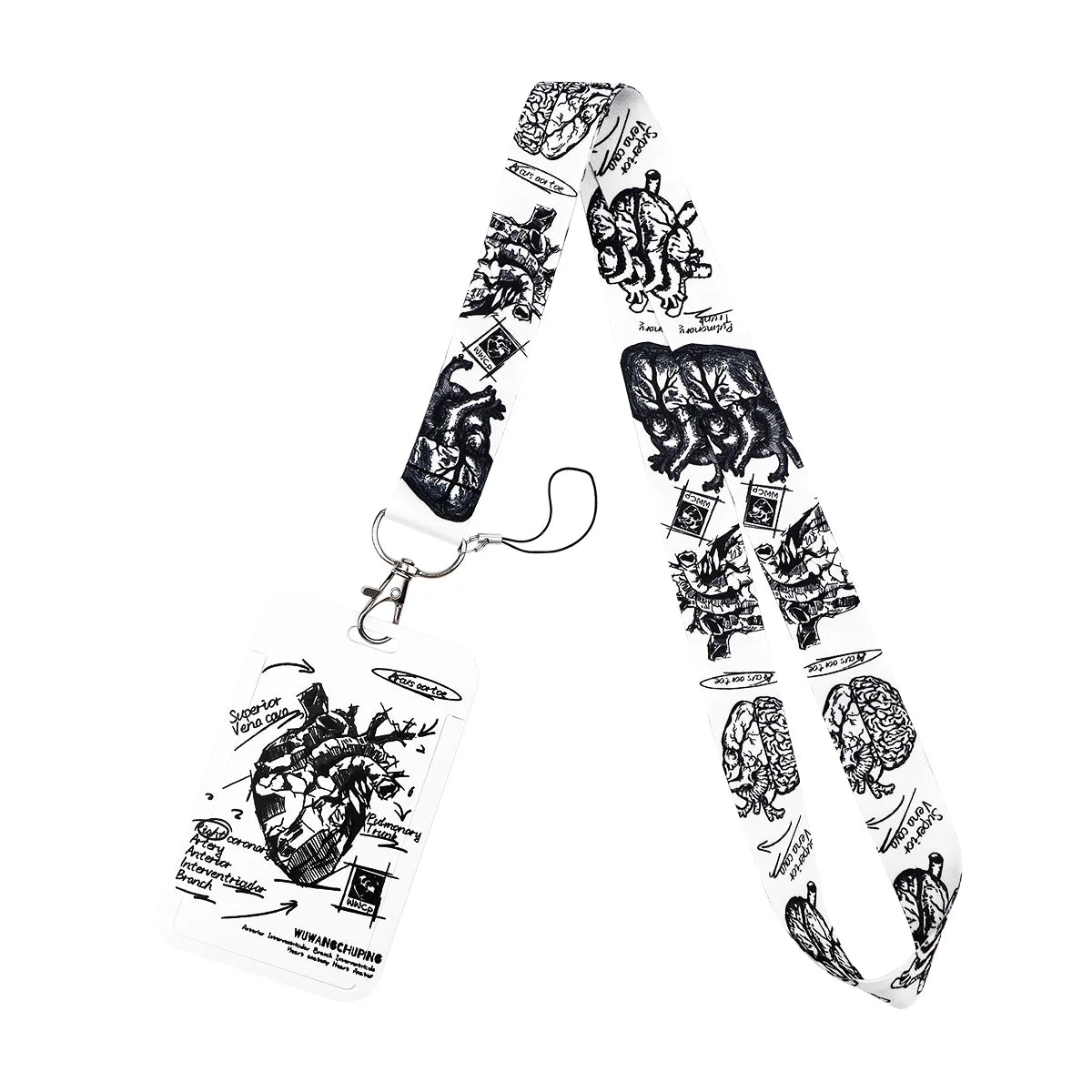 Heart Credential Holder Medical Lanyards for Key Neck Strap For Card Badge Gym Keychain Keyring Accessories Nurse Doctor Gifts