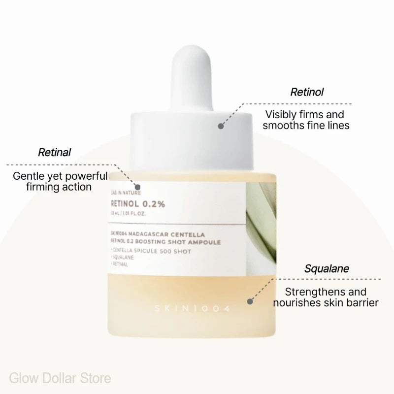 Korean Centella Retinol 0.2 Boosting Shot Ampoule,Air-fit Suncream Light,facial Anti-Aging Serum Original Skincare Products Set