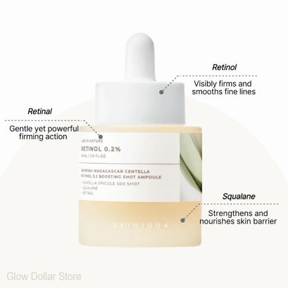 Korean Centella Retinol 0.2 Boosting Shot Ampoule,Air-fit Suncream Light,facial Anti-Aging Serum Original Skincare Products Set