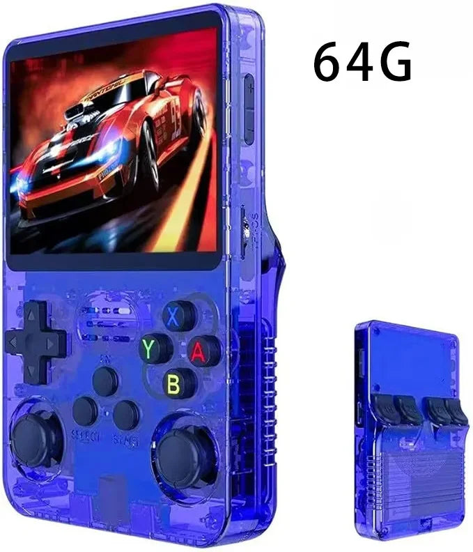 R36S Classic Retro Game Console with ARKOS System Video Games Single Card Portable Hand-held Gaming Console Kids Gift 3.5 Inch