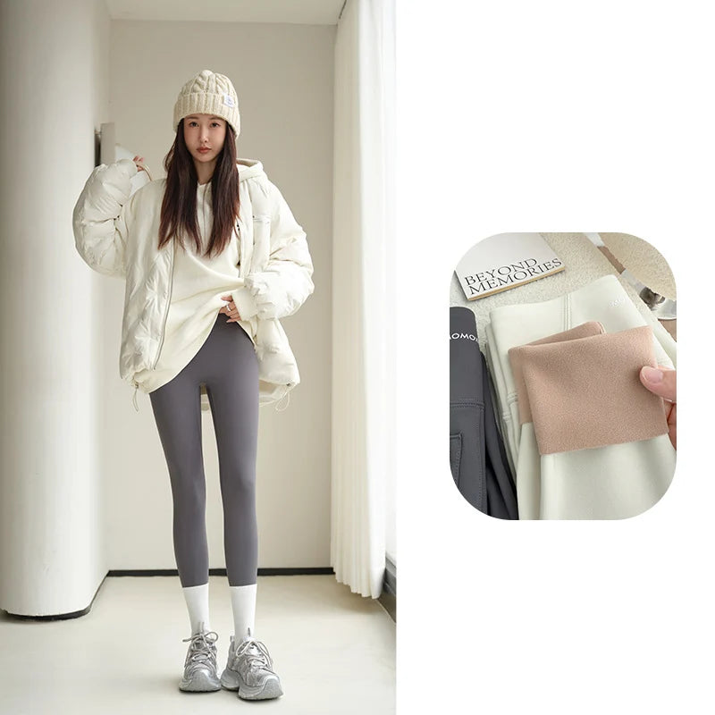 2025 New Pocket Pencil Pants Women Autumn Winter Fashion Slim Fit Fitness Yoga Trousers Woman Sexy Hip Lifting Tight Leggings