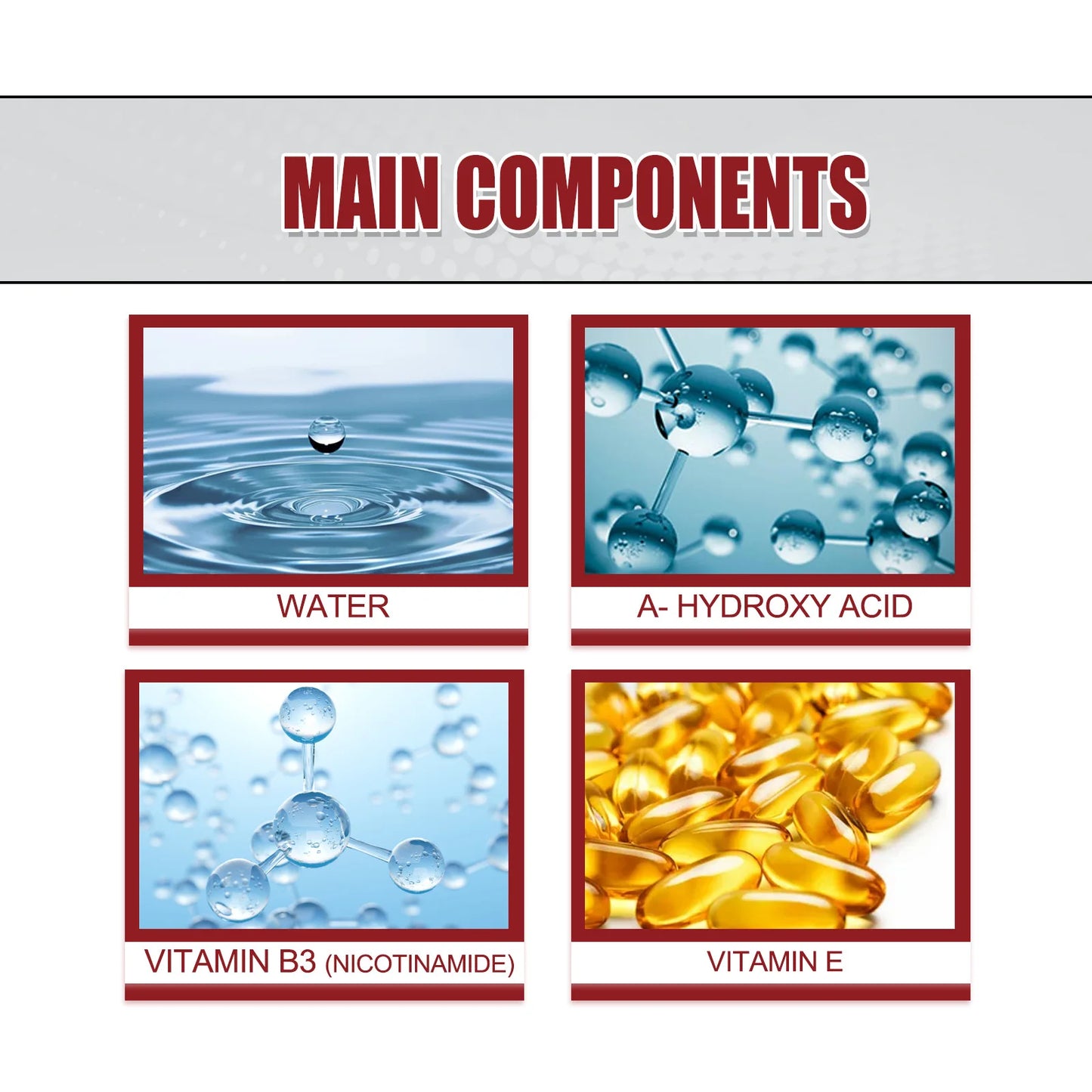 Vitamin E Facial Essence Lightens Fine Lines Brightens Moisturizes and Hydrates The Skin, Facial Skin Care Products 30ML