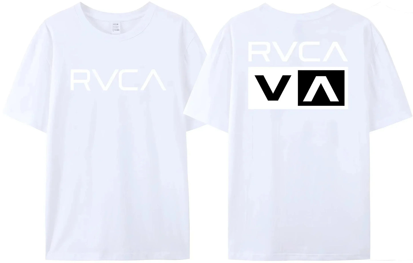 100% Cotton RVCA T Shirt Men Women THE BALANCE OF OPPOSITES Tee Tshirt Oversized Short Sleeve Design Brand T-shirt Top Clothes