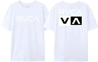 100% Cotton RVCA T Shirt Men Women THE BALANCE OF OPPOSITES Tee Tshirt Oversized Short Sleeve Design Brand T-shirt Top Clothes
