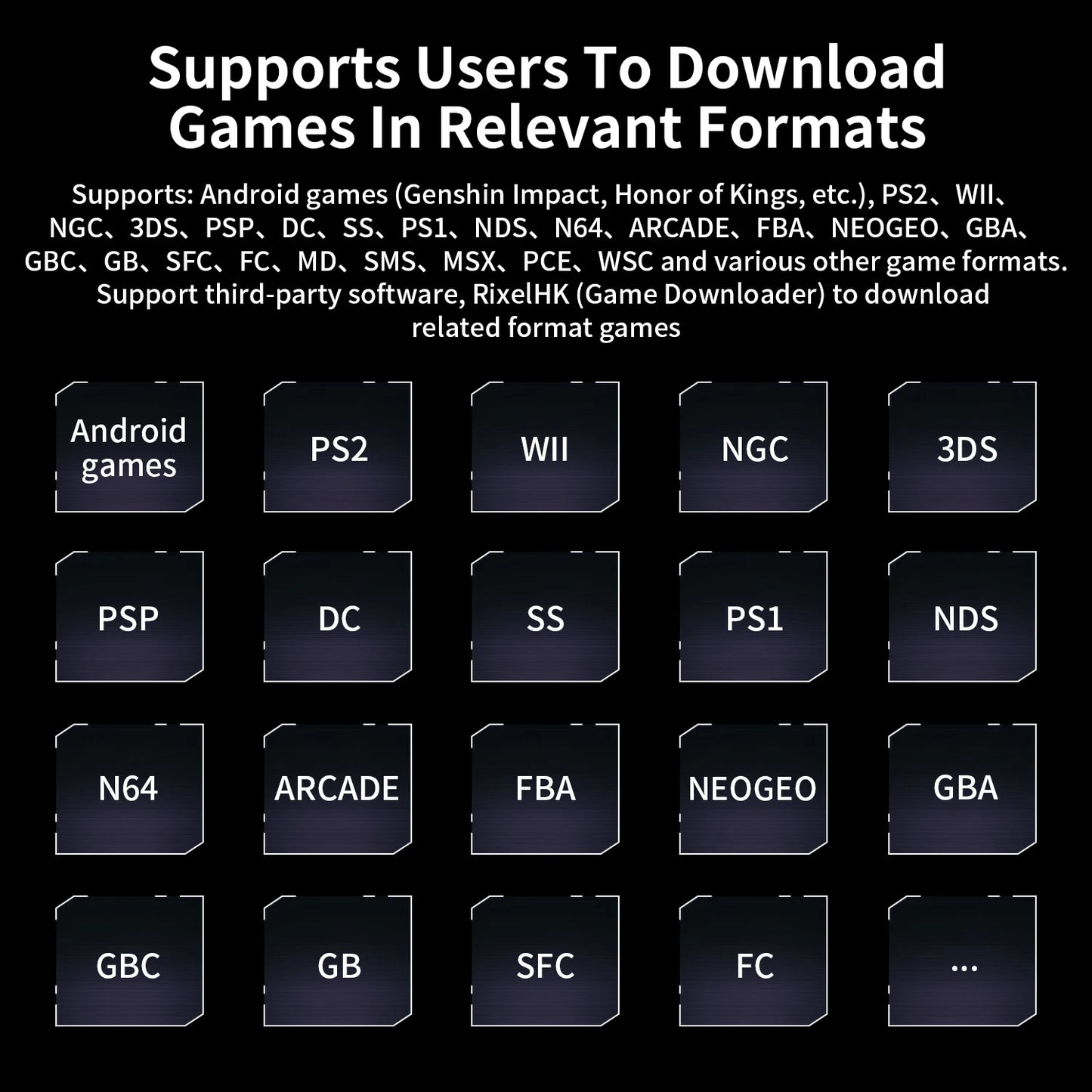 ANBERNIC RG 476H Android Handheld Game Console 4.7"HD Multi-touch Full Screen Hall Triggers Wifi Retro Video Games Player RG476H