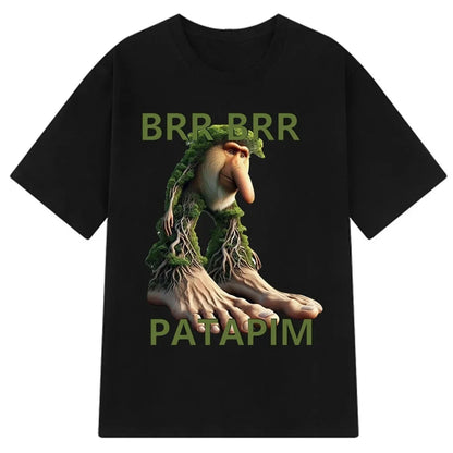 Tung Tung Tung Sahur Meme T Shirt Tralalero Tralala Bombardiro Crocodilo Funny T-shirt Men Women Polyester Short Sleeve Tshirt