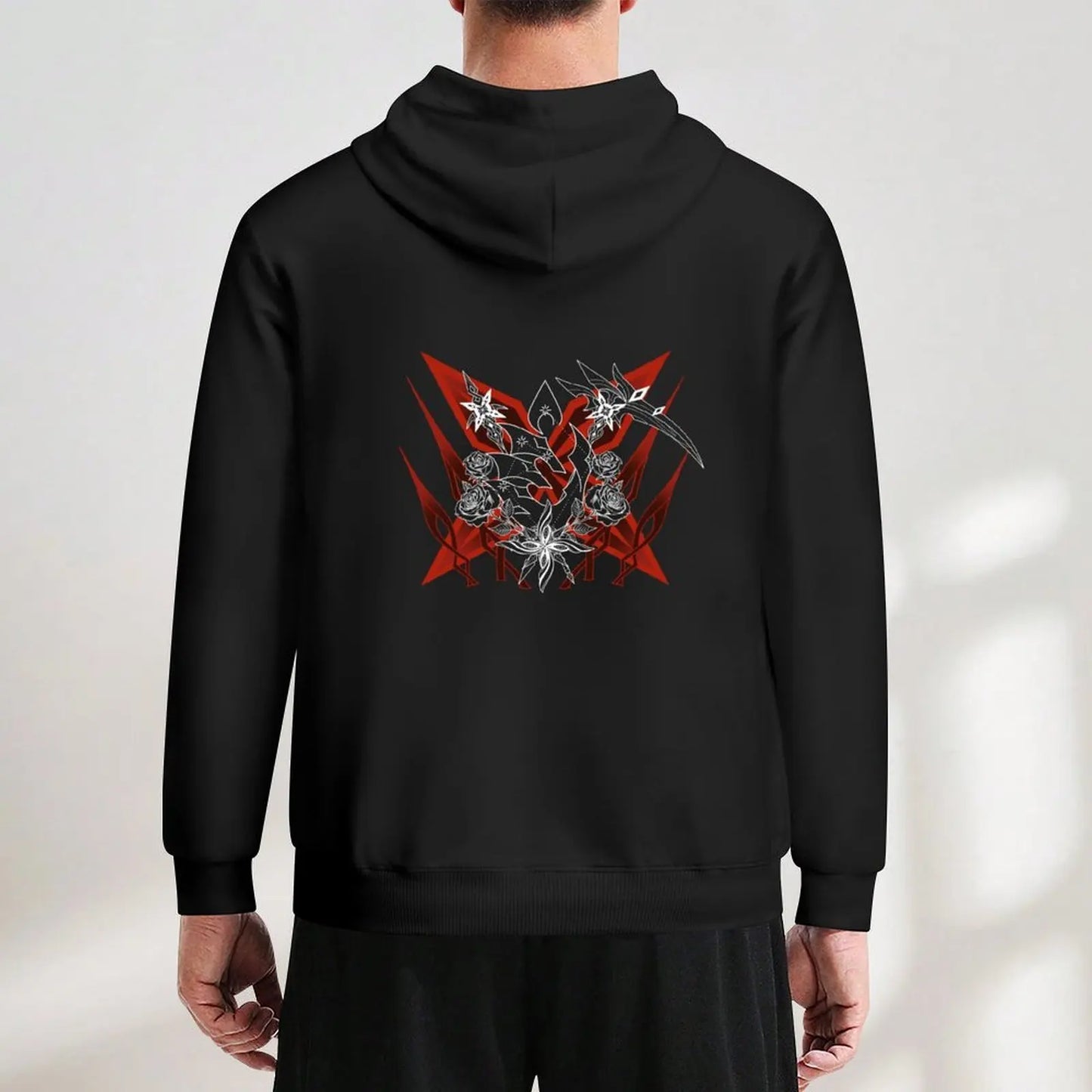 Arlecchino Constellation Design White Hoodie autumn men clothes hooded shirt winter clothes new in hoodies