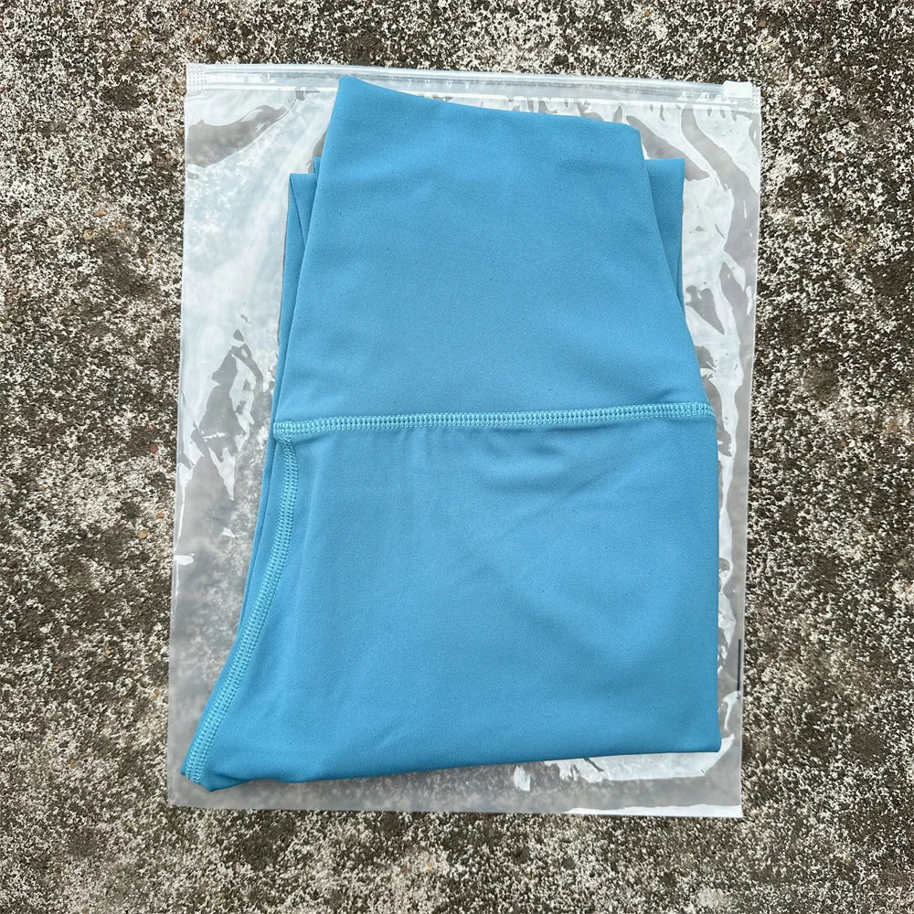 Solid Color Back Waist Pocket High Waist Yoga Legging Women Sport Cropped Pants Butter Athletic Gym Comprehensive Training Jog