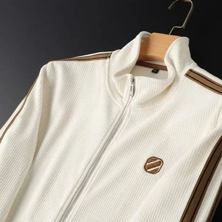 Autumn Sports Men Sets Suit for Men Zipper Hooded Cardigan Jacket Straight leg Sweatpants two-piece Set