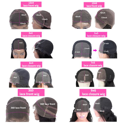 Deep Wave Lace Frontal Wig 13x4 13x6 Transparent Lace Frontal Wig Pre Plucked Remy 34 Inch Deep Curly Lace Front Human Hair Wigs