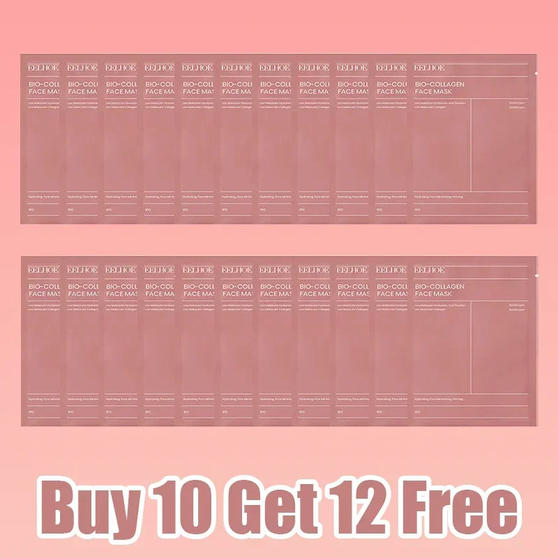 Korean Skincare Custom Bio Collagen Beauty Deep Hydrating Overnight Bio-collagen Face Skin Care Mask Sheet Facial Collagen Mask