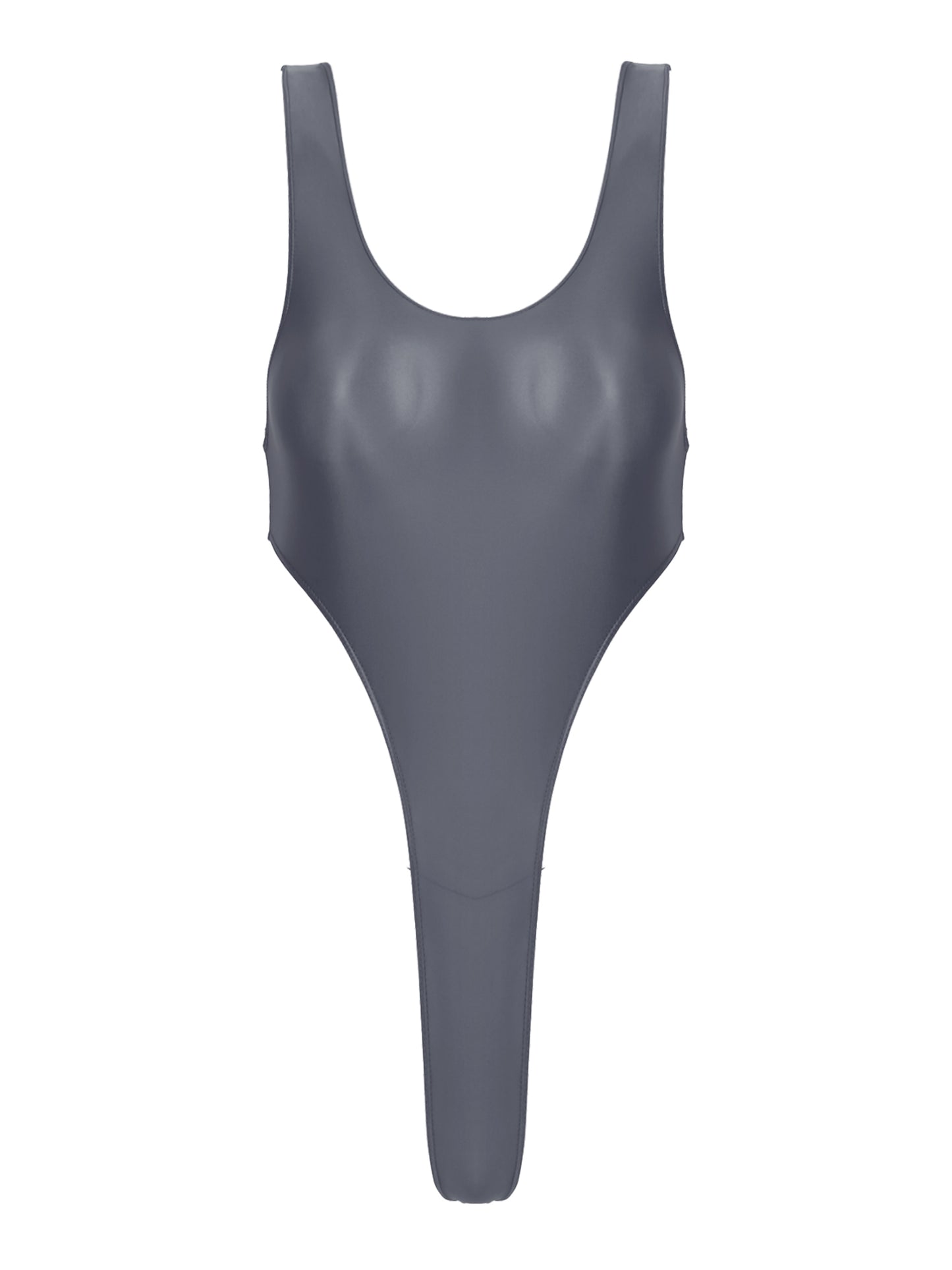 Womens Swimsuit 2022 New Glossy One-piece Swimming Bathing Suit Backless High Cut Bodysuit Sportwear Beachwear Swimwear