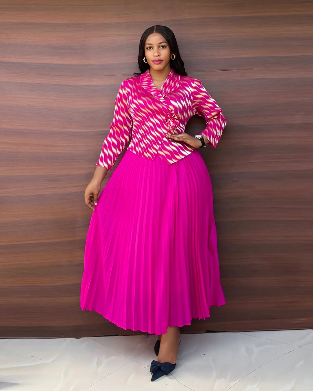 Plus Size Luxury Dresses For Women Elegant And Beautiful Gowns Miyake Pleated Dress Party Evening Prom Formal Female Fashion