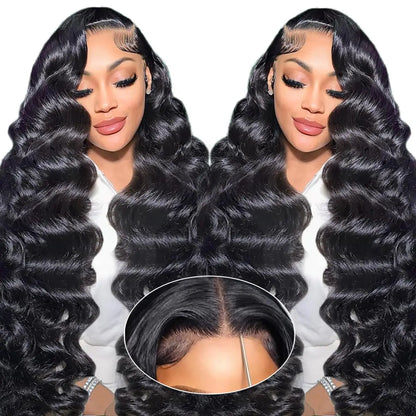 Glueless Wigs Human Hair Pre Plucked Pre Cut Loose Deep Wave Wig Lace Lace Big Wave Long Curly Hair Synthetic Headband