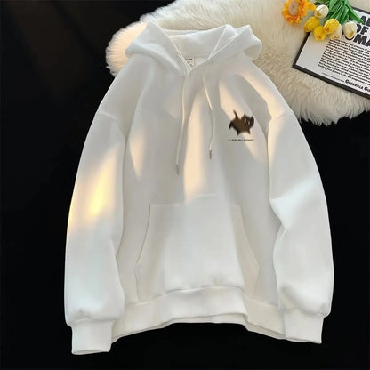 Casual men's hoodie fashionable cat-print streetwear comfortable and high-quality hoodie fashionable men's top