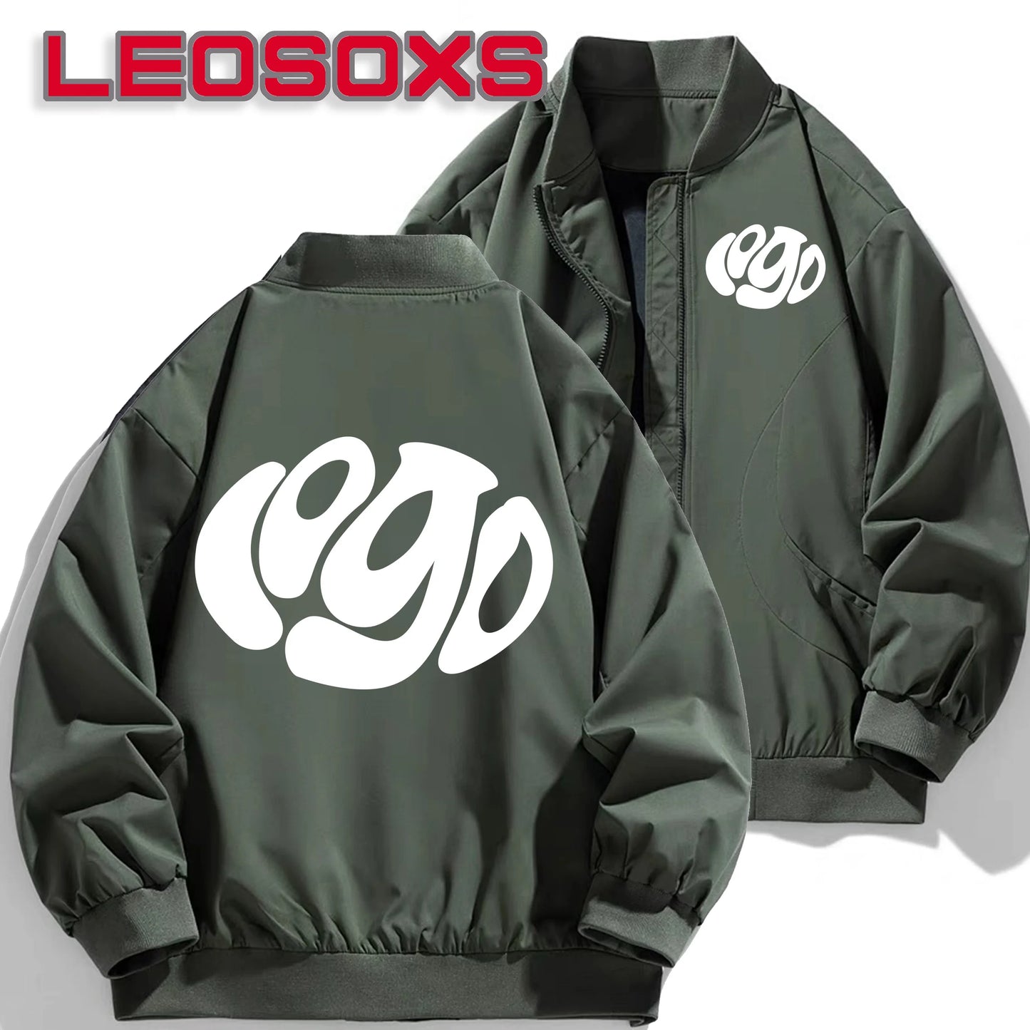 2025 autumn new men's pilot jacket fashion casual light solid color baseball uniform sportswear jacket, DIY LOGO S-4XL