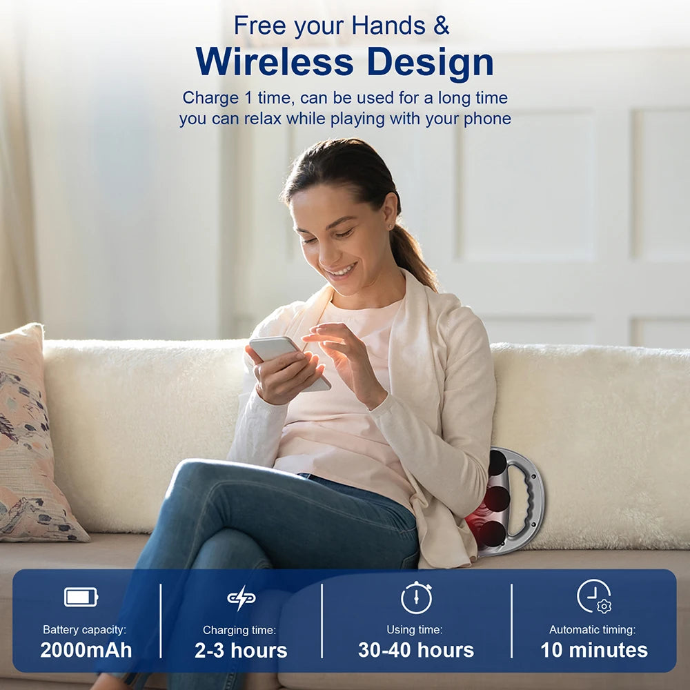 12-Head Fascia Gun High-Frequency Vibration Body Massage Gun Back and Waist Massager Neck Shoulder Massager Muscle masajeador