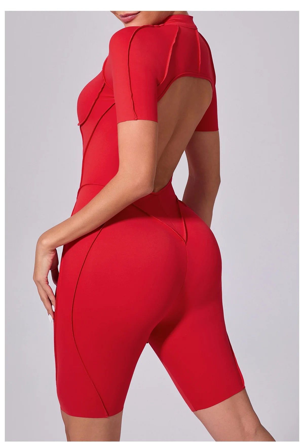 Gym Romper Women's Sports Jumpsuit Yoga Set Fitness Combination Lift Buttocks Bare Back High Elasticity Gym Sexy Sports Jumpsuit