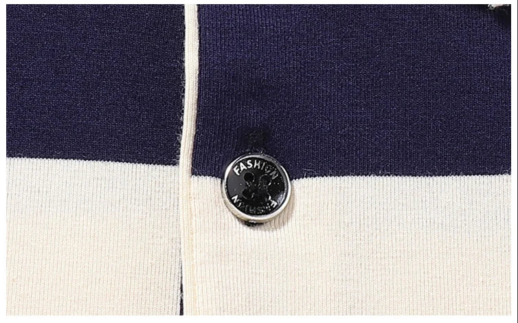 Spring Men Polo Shirt Cotton Long Sleeve Stripe Polo Shirt Men Autumn Embroidery Casual Fashion Polo Shirt Business T-shirts Men