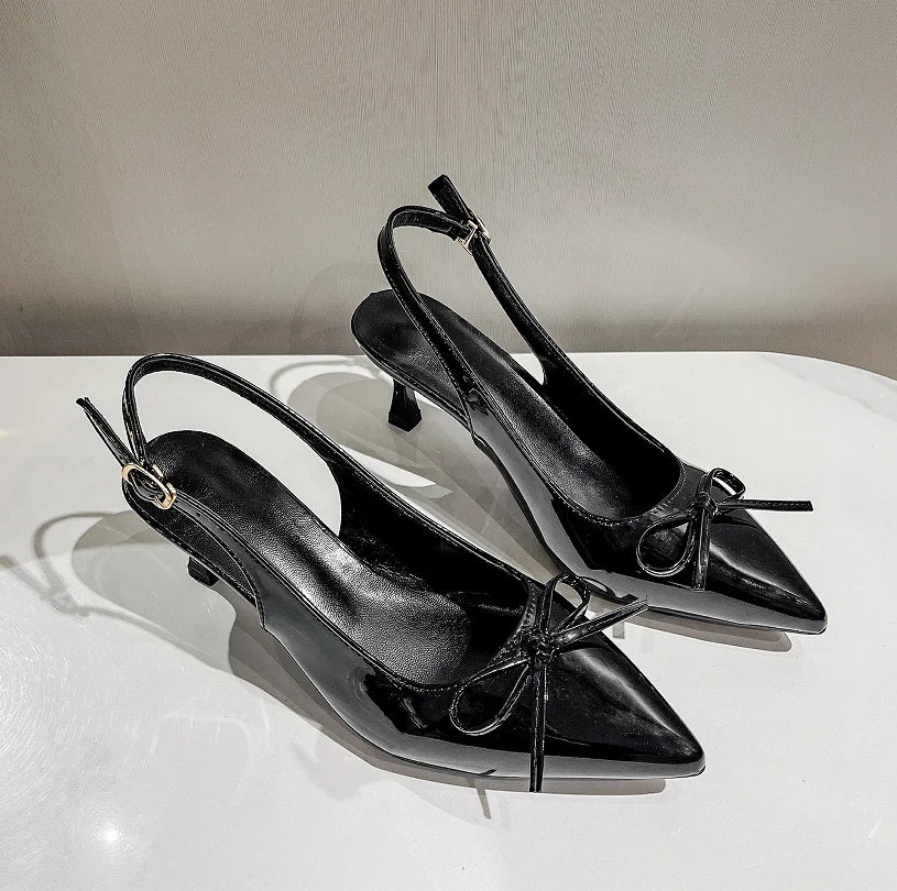 2025 New Arrival High Heels Summer Fashion Buckle Pointed Heel Sandals Women Comfort Simplicity Stilettos Sandalias De Mujer 40