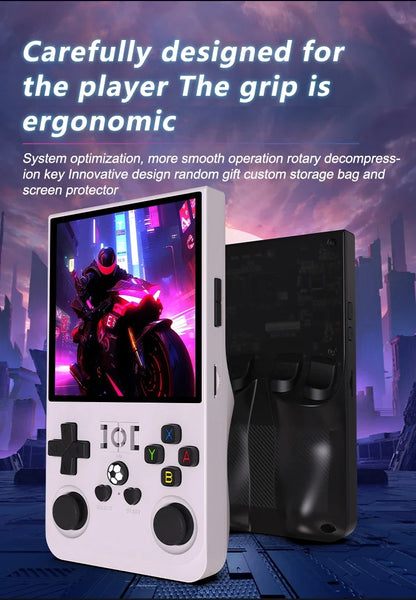 R36MAX Game Console 64GB 128GB 18000+GAMES Linux System 4.0inch K36 vs R36S 3.5inch Pocket Video Player No Download Required