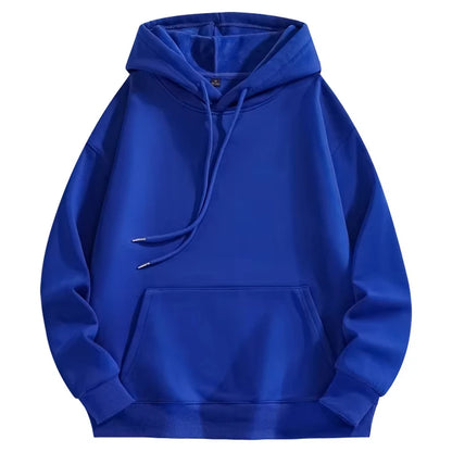 Fashion Trend Solid Color Hoodies Men's Autumn and Winter Hot Sale Casual Simple Comfortable Sweatshirts Daily Outdoor Wear