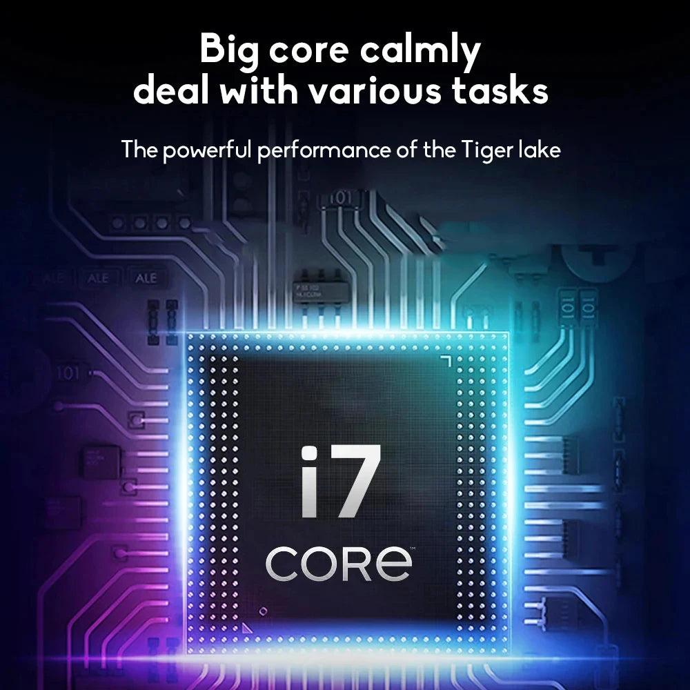 14.1 inch Laptop Computer Portable Windows 11 Pro Core i7-7500U Notebook 12GB RAM 1TB 2TB SSD Office Study Laptops