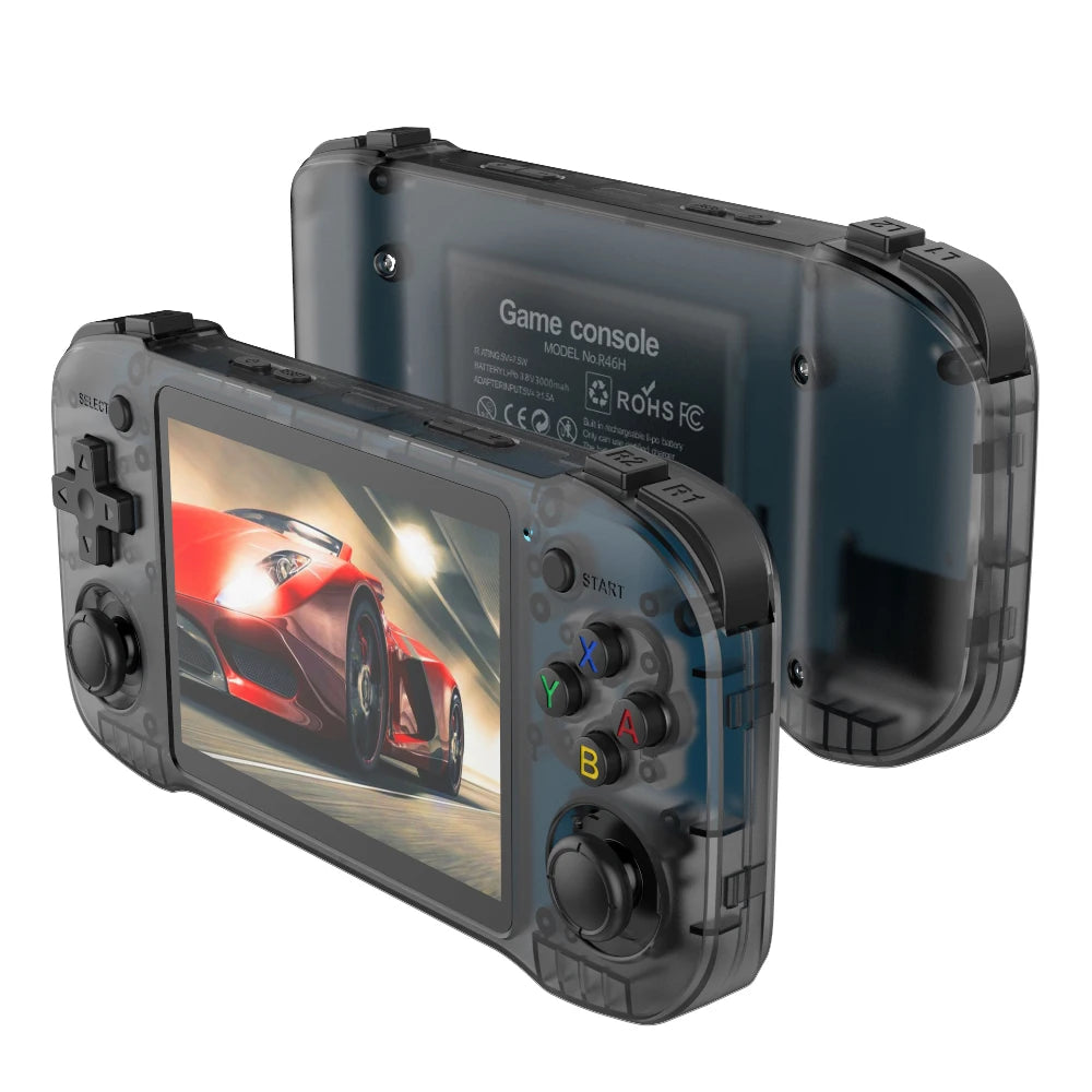 NEW 4.2inch R46H Retro Handheld Game Console Linux System 64G/128G IPS Screen Two-player WIFI Game Console Portable Pocket R46S