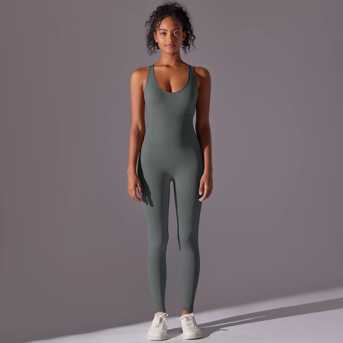 Sexy Back V Jumpsuit Gym Set Women Training Yoga Suit Sportswear Women Sports Jumpsuit Fitness Rompers Stretch Workout Bodysuits