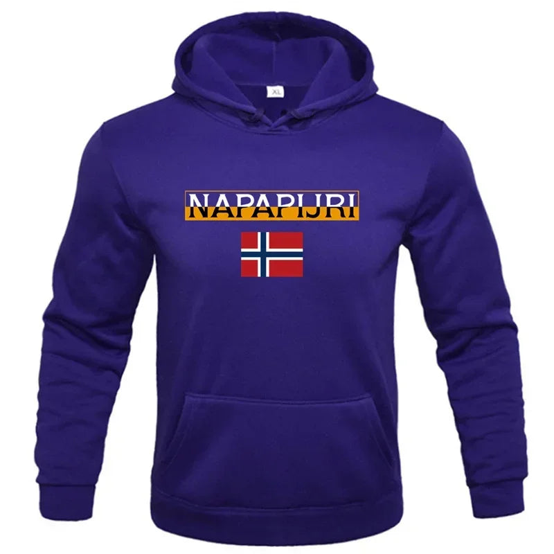 New Men's Fashion Brand Printed Hoodie Sportswear Multi functional Sports and Leisure Loose Hoodie Fashionable and Comfortable