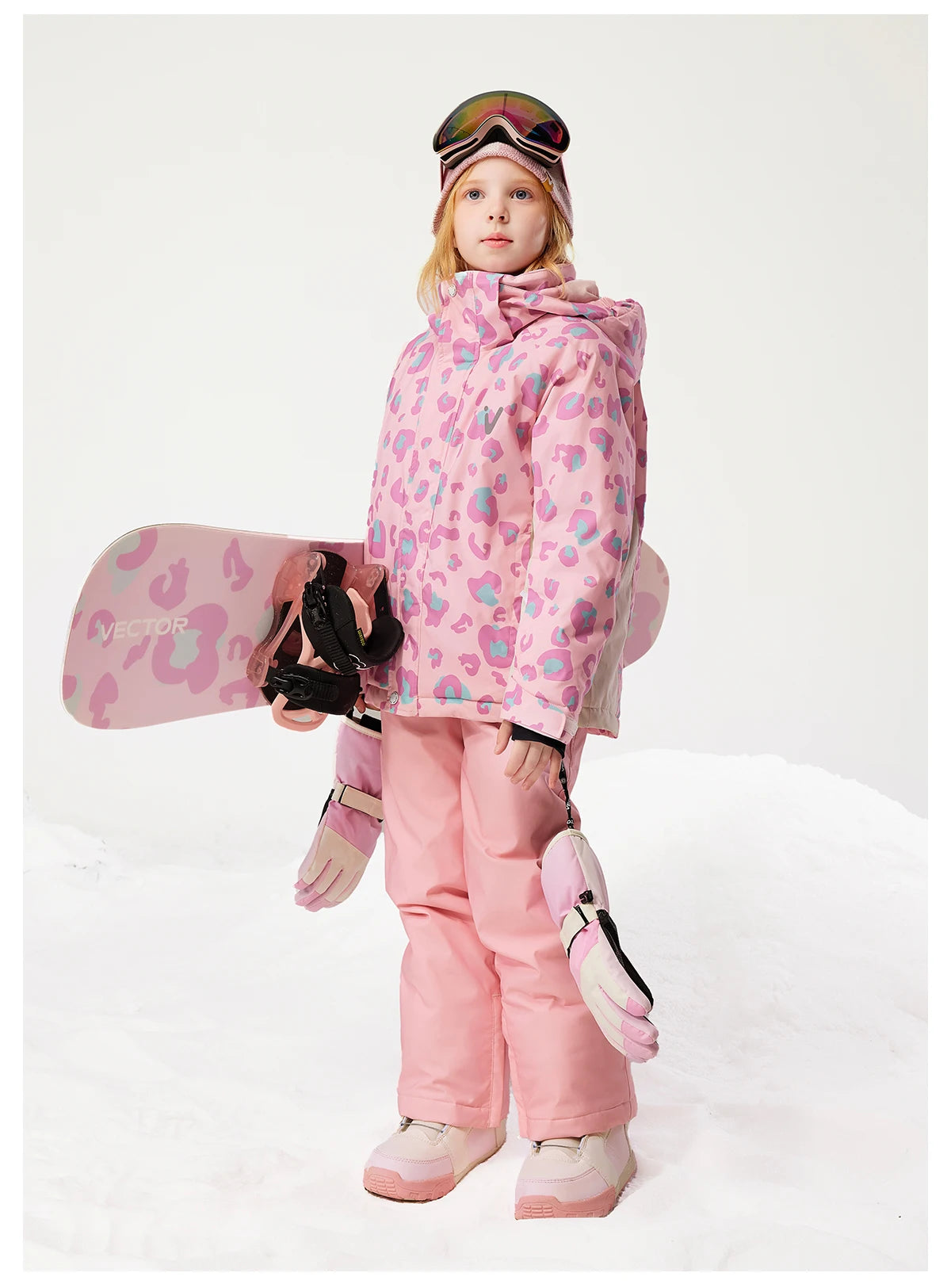 VECTOR Ski Pants Boys Girls Children Outdoor High-quality Windproof, Waterproof and Warm Snow Winter Ski Snowboard Pants Brand