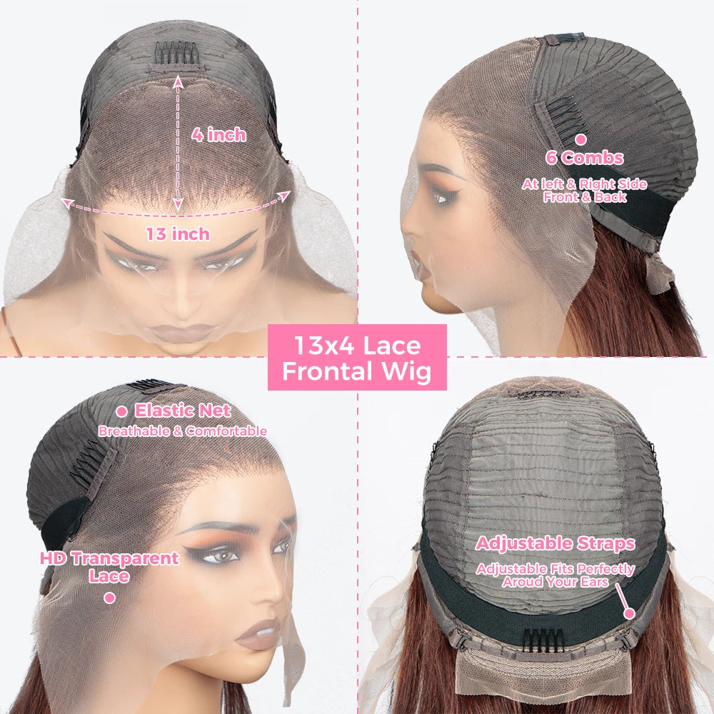 P427 Highlight 13×6 HD Lace Front Wigs Body Wave Ombre Brazilian Wigs 13×4 Pre Plucked Transparent Lace Frontal Wigs For Women