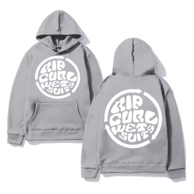 2025 Trend Rip Curl Autumn/Winter Hoodie Printed Men's Pullover Hoodie Hoodie Brand Jogger Long Sleeve Warm Sweatshirt Top