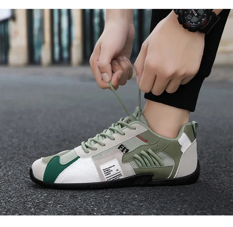 Low-Top Men's Casual Shoes Breathable Retro Sporty Style Summer New Fashion Trendy Bean Board Shoes Comfortable Rubber Sole