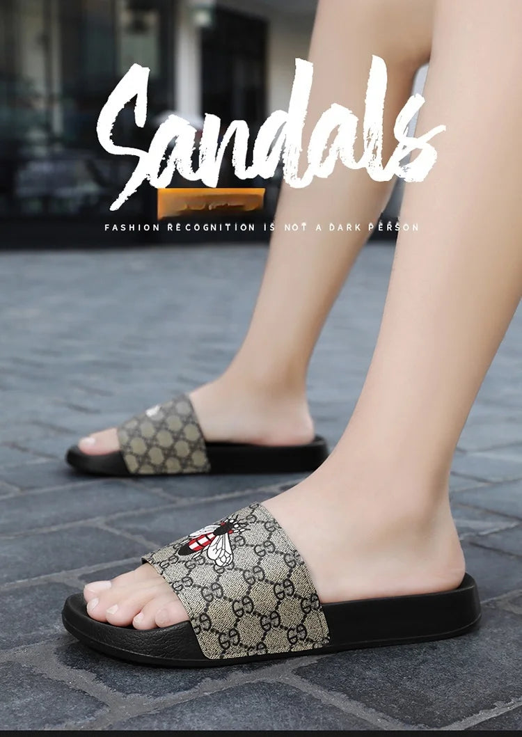 Summer men's shoes sports casual slippers indoor and outdoor EVA shoes men's small butterfly beach outdoor garden sandals