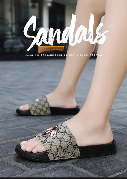 Summer men's shoes sports casual slippers indoor and outdoor EVA shoes men's small butterfly beach outdoor garden sandals