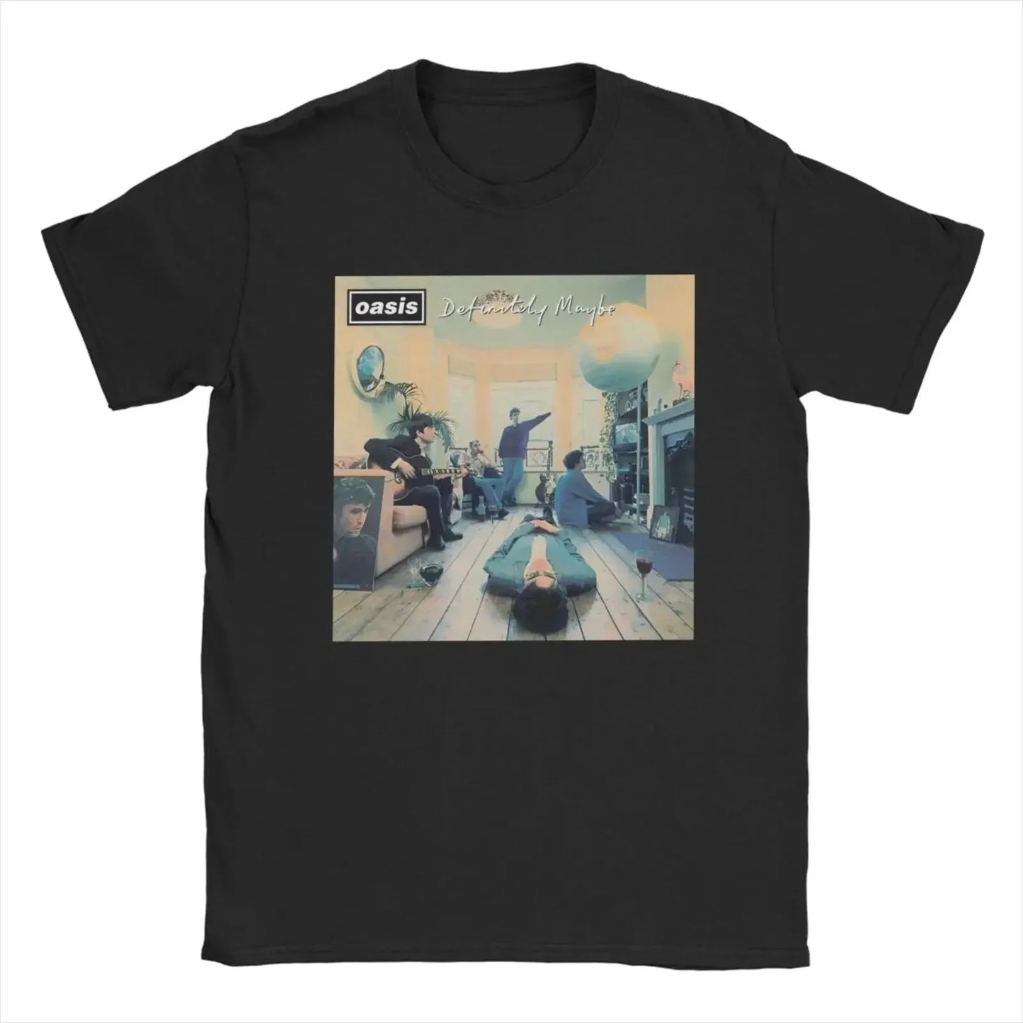 O-Oasis Rock Band T-Shirts for Men Women British Music Albums Vintage Tees Crew Neck Short Sleeve T Shirt Clothing Tops