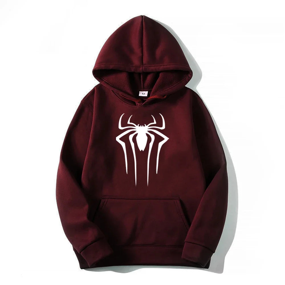 Fashion brand men's hoodie casual hoodie sportswear men's/women's top printed spider hoodie