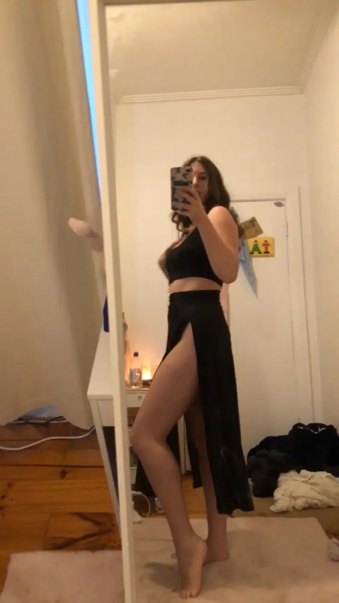 2025 New Arrival High Waisted Sexy Womens Double Slits Summer Solid Long Maxi Skirt Wholesale 51 Valentine's Day Gifts