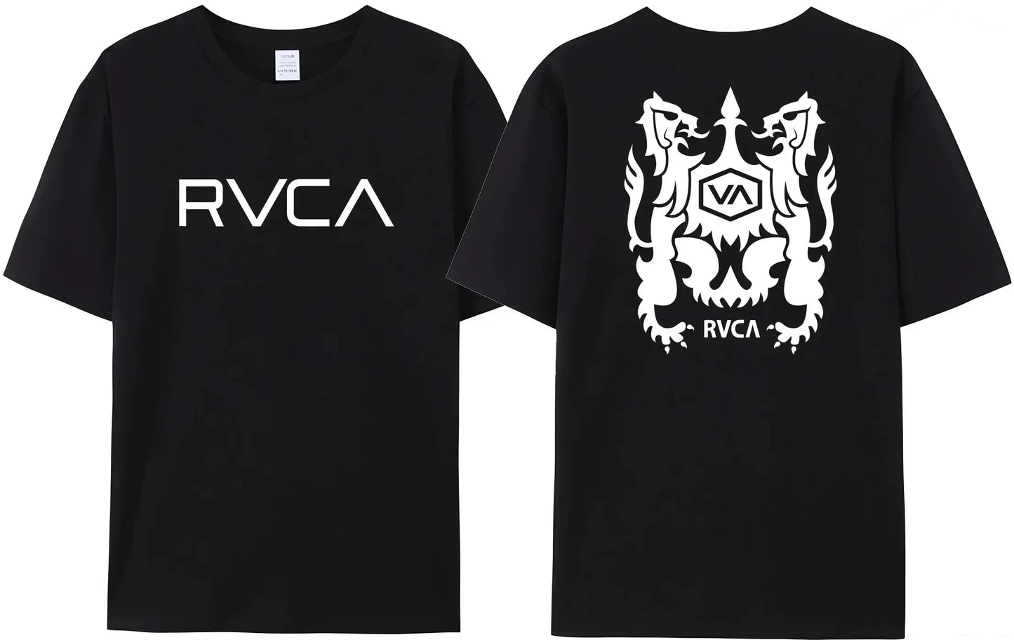 100% Cotton RVCA T Shirt Men Women THE BALANCE OF OPPOSITES Tee Tshirt Oversized Short Sleeve Design Brand T-shirt Top Clothes