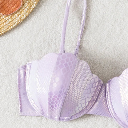 Sexy Push Up Bikinis Sets for Women Swimwear Micro Thong Swimsuits Back Kontted Bathing Suit Brazilian Bikini Mujer Beachwear