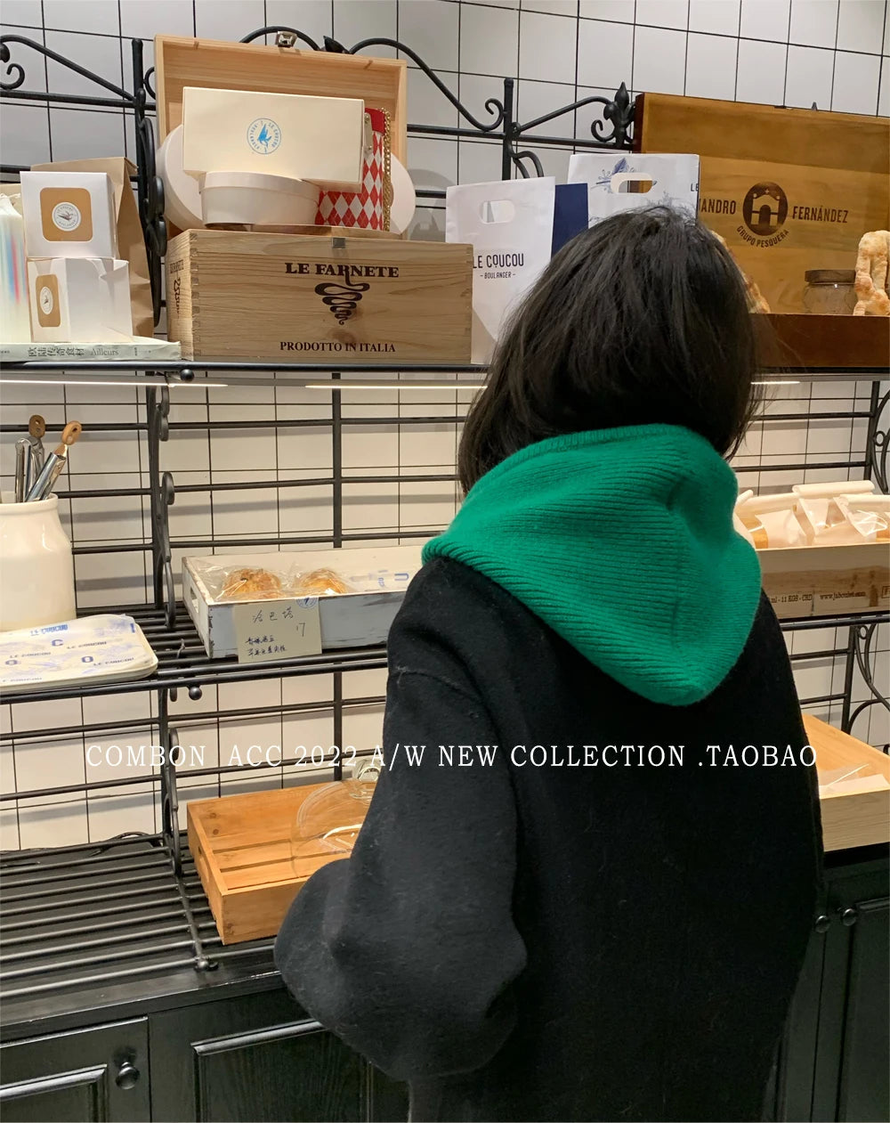 Knitted Hooded Caps Winter Balaclava Hats Women Korean Style Outdoor Warmer Drawstring Hats One-piece Neck Collar Beanies Cap