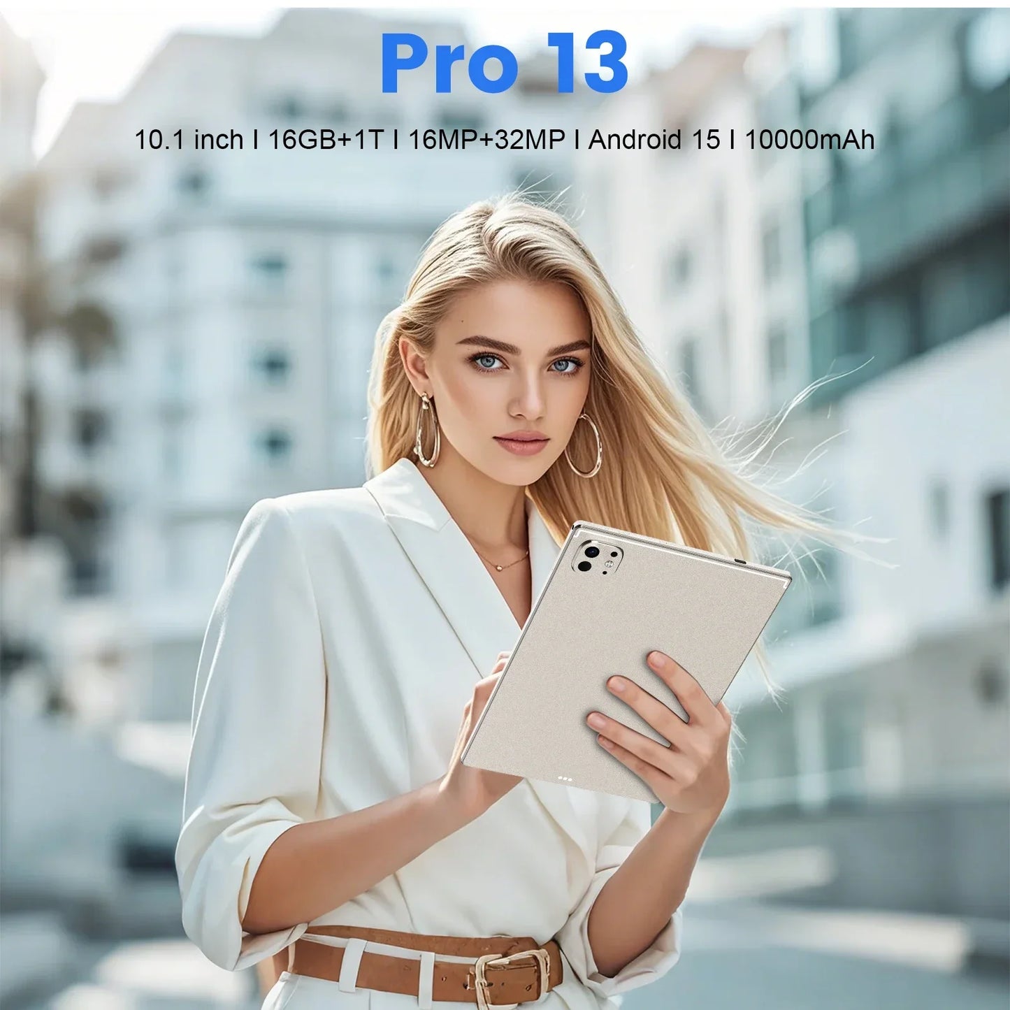 【Global Version】2026 New Original Tab Pro 13 PC 16G+1TB 10.1“” HD 4K Android 15 10000mAh 5G Dual SIM Phone Call WiFi GPS Tablet