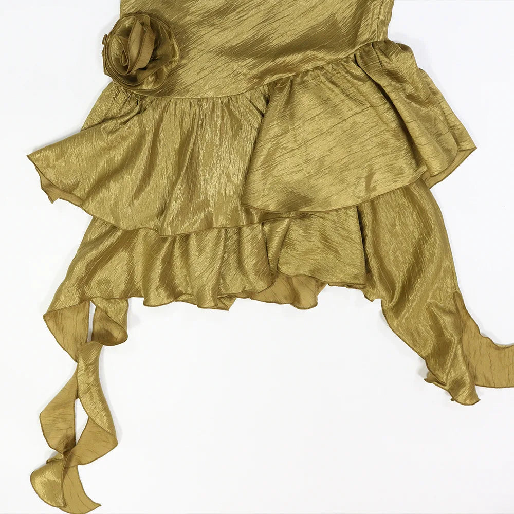 Womens Dresses Irregular Elegant Party Dresses Female Clothing Flower Prom Evening Dresses Wedding Guest Woman Dress HXY269